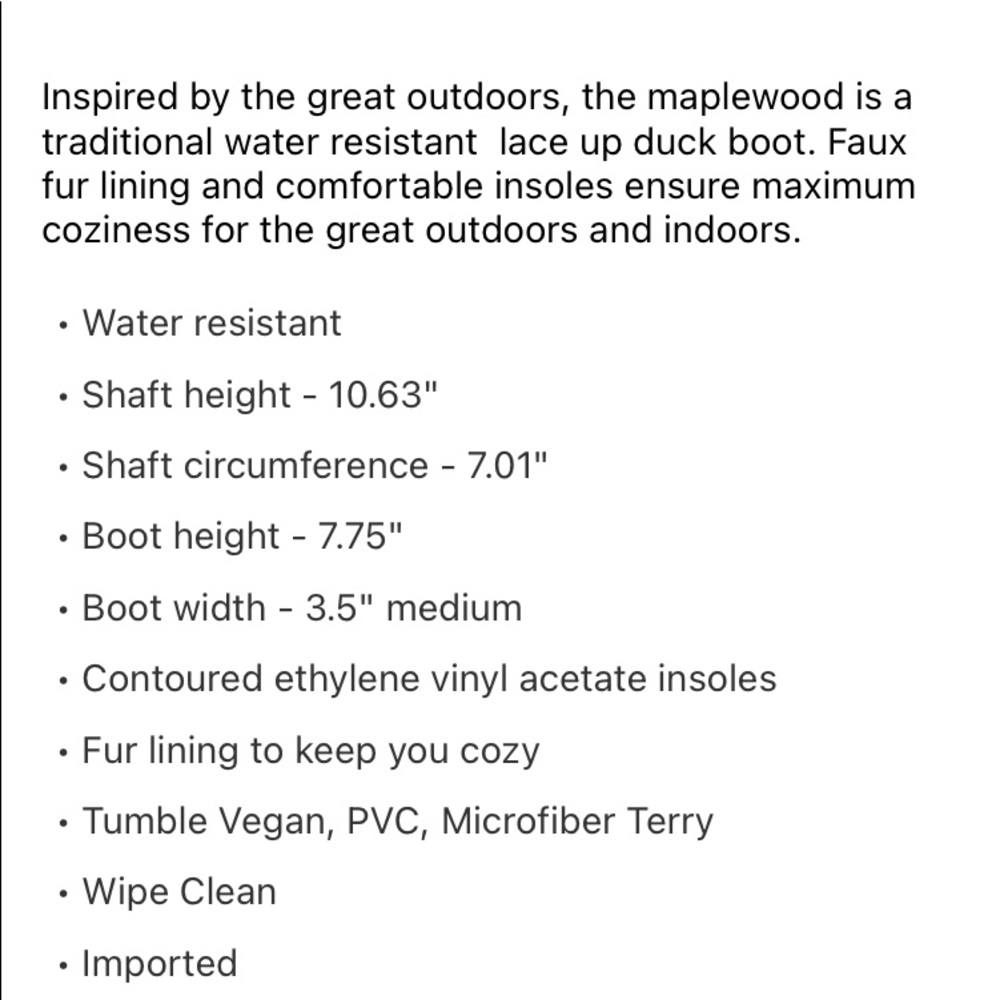 New in box:    - Woman’s casual duck waterproof boots. - Picture 13 of 17